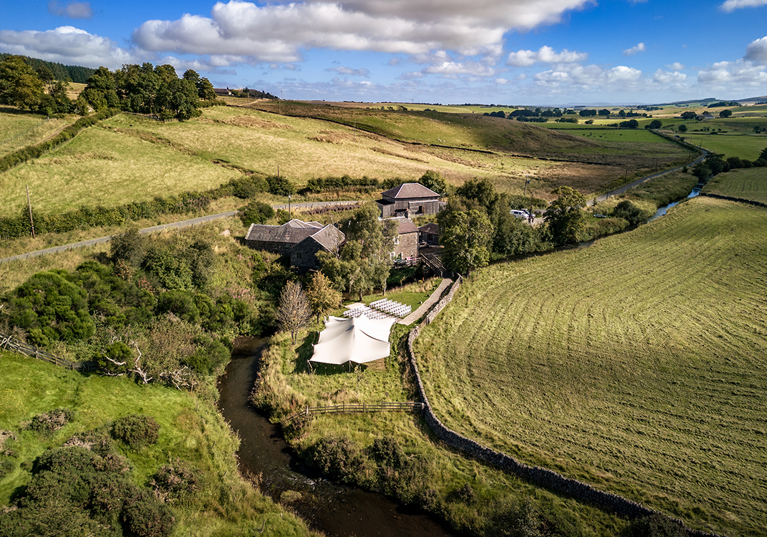 View of Folkerton Mill from above